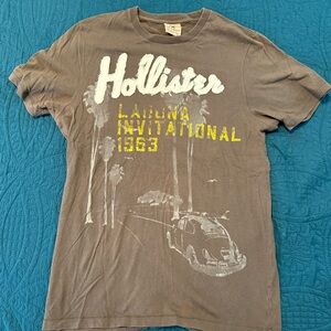 Hollister Men’s Large Gray T-shirt Vintage